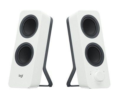 Logitech Акустическая 2.0 система Z207, 10 Вт, Bluetooth 4.2, рег. на передней панели, разъем для наушников, белый.