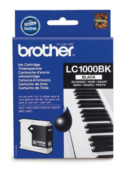 Картридж Brother LC1000BK DCP130C/330С, MFC-240C/5460CN/885CW/DCP350 Black, 500 pages (5% coverage)