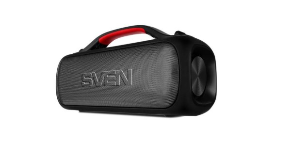 SVEN АС PS-360, черный (24 Вт, Waterproof (IPx5), TWS, Bluetooth, FM, USB, 3000мА*ч)