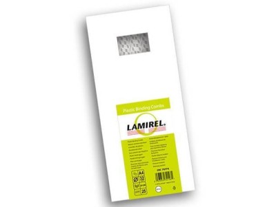 Пружины для переплета пластиковые Lamirel, 32 мм. Цвет: белый, 25 шт в упаковке.