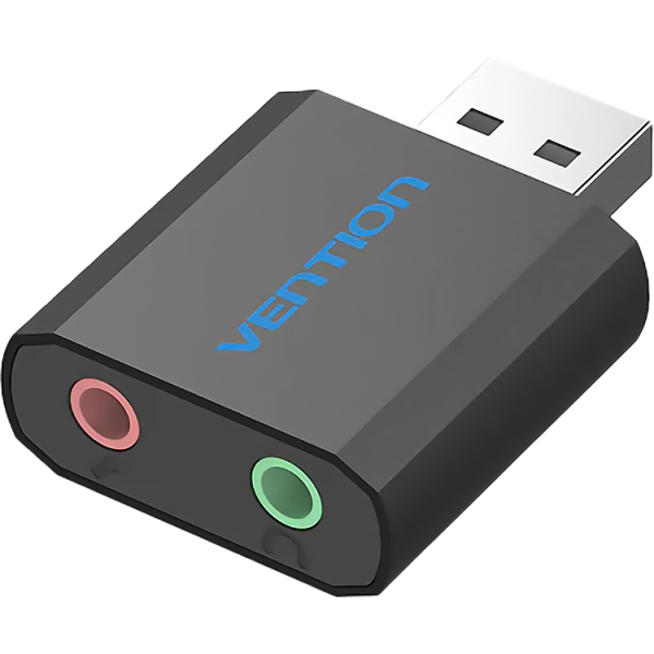 Внешняя звуковая карта Vention USB Черная Vention VAB-S17-B