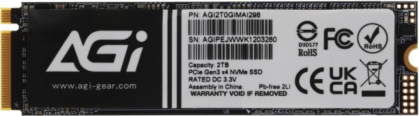 Накопитель SSD AGI TECHNOLOGY CO., LTD AGI2T0GIMAI298