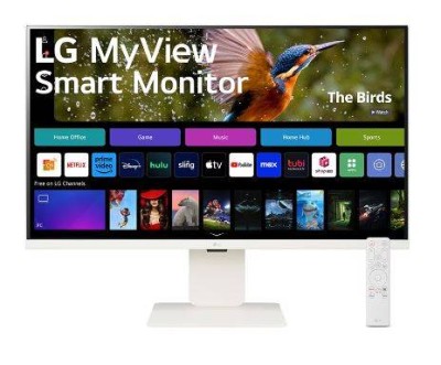 МОНИТОР 32" LG 32SR83U-W WHITE (IPS, 3840x2160, 5 ms, 178°/178°, 250 cd/m, 3000:1, +2хHDMI, +3xUSB Type-C, +MM, +WiFi)