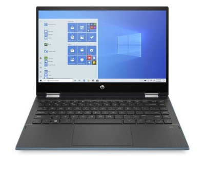 Ноутбук HP Pavilion x360 14-dw1004ur 14" HD Touch, Intel Pentium 7505, 4Gb, 128Gb SSD, no ODD, Win10, зеленый