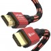 GCR Кабель PROF 2.0m HDMI 2.0, BICOLOR ECO Soft капрон, AL корпус красный, HDR 4:2:2, Ultra HD, 4K 60 fps 60Hz/5K*30Hz, 3D, AUDIO, 18.0 Гбит/с, 28AWG, GCR-54508 Greenconnect GCR-54508