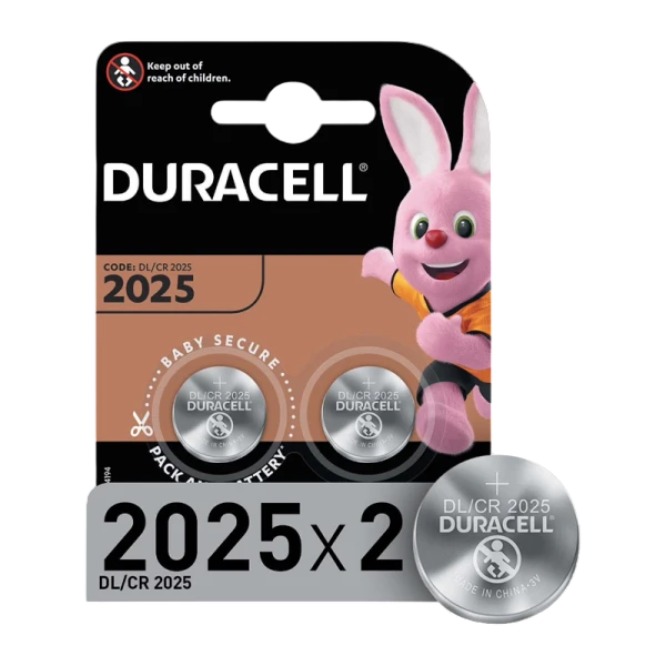 Батарейка CR2025 DURACELL DUR CR2025 BL2 (CN)