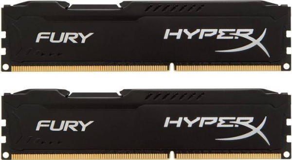 Модуль памяти Kingston 16GB 1866МГц DDR3 CL10 DIMM (Kit of 2) HyperX FURY Black 