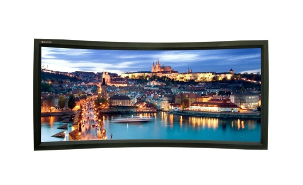 [LCH-100114] Экран Lumien [Cinema Home Curved] 214x370 см (раб. область 198х352 см) (159") Matte White, изгиб 25°, алюминиевая рама обтянутая черным бархатом 16:9 (2 места)
