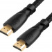 Greenconnect Кабель 3.0m HDMI версия 2.0, HDR 4:2:2, Ultra HD, 4K 60 fps 60Hz/5K*30Hz, 3D, AUDIO, 18.0 Гбит/с, 28/28 AWG, OD7.3mm, тройной экран, черный нейлон, GCR-HM811-3.0m Greenconnect HDMI (m) - HDMI (m) 3м