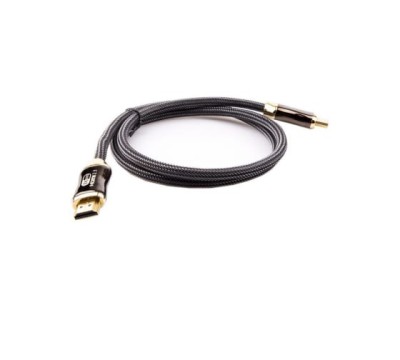 Кабель HDMI 19M/M,ver. 2.1, 8K@60 Hz 2m метал разъемы, нейлоновая оплетка Telecom <TCG300-2M>