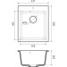 Кухонная мойка GRANFEST GranFest PRACTIK P-505 graphite