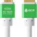 Greenconnect Кабель 3.0m HDMI версия 2.0, HDR 4:2:2, Ultra HD, 4K 60 fps 60Hz/5K*30Hz, 3D, AUDIO, 18.0 Гбит/с, 28/28 AWG, OD7.3mm, тройной экран, белый, AL корпус зеленый, GCR-51293 Greenconnect HDMI (m) - HDMI (m) 3м