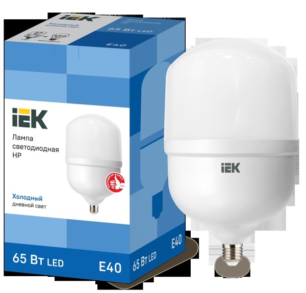 Лампа светодиодная IEK LLE-HP-65-230-65-E40