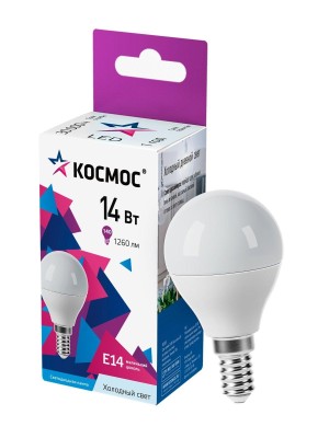 Лампа светодиодная Космос LkecLED14wGL45E1465