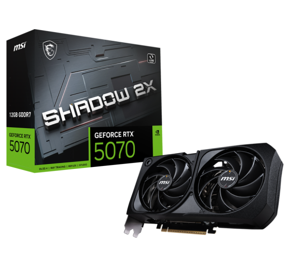 Видеокарта MSI GeForce RTX 5070 12G SHADOW 2X