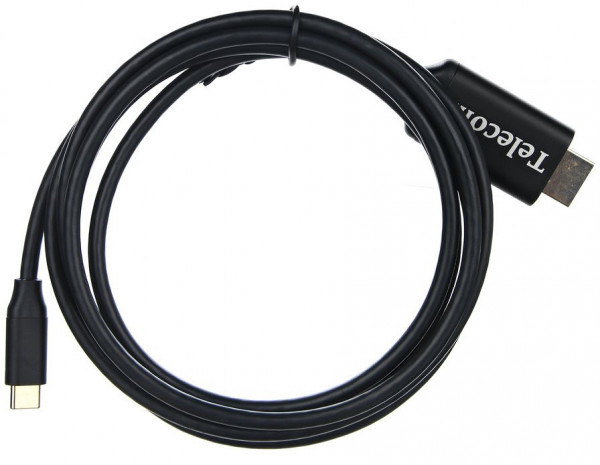 Кабель-адаптер USB3.1 Type-Cm --> HDMI A(m) 4K@60Hz, 1.8m, Telecom <TCC008-1.8M> Telecom USB 3.1 Type-CM --> HDMI A(m)