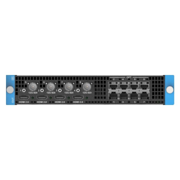 Карта выхода Pixelhue [Q8_HDMI2.0+12G -SDI+Fiber Output Card] HDMI2.0 / 12G-SDI / оптика для Q8: универсальная выдача сигнала на экраны, вещательное оборудование и по оптическим линиям.