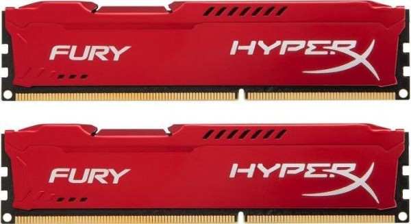 Модуль памяти Kingston 16GB 1866МГц DDR3 CL10 DIMM (Kit of 2) HyperX FURY Red 