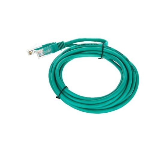 Патчкорд литой "Telecom" UTP кат.5е 3,0м зеленый