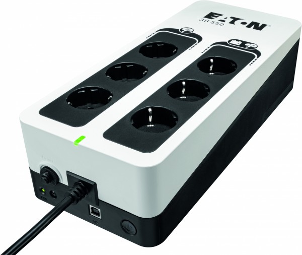 Резервный ИБП мощностью 550ВА, выходные разъемы DIN (Schuko) Eaton 3S 550 DIN