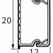 Мини-канал 20x12мм METRA Legrand 638192