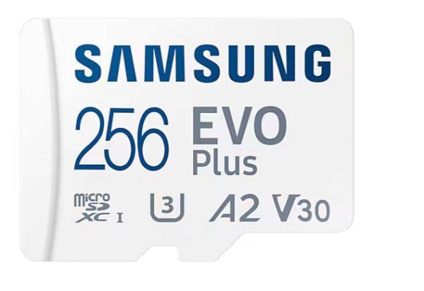 Флеш карта microSD 256GB SAMSUNG EVO PLUS microSDXC Class 10,  UHS-I, A2 V30 U3  (SD адаптер) 160MB/s