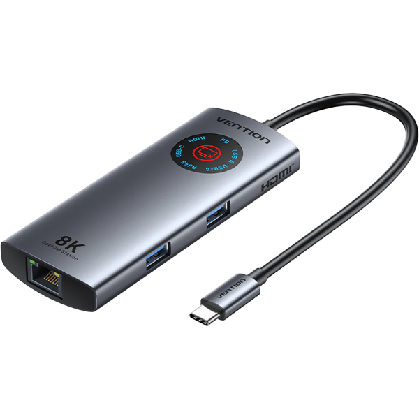 Мультифункциональный хаб Vention USB-C 6 в 1 HDMI 8K Vention TQZHB