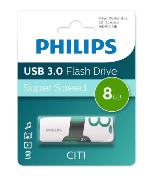 Флеш накопитель 8GB PHILIPS CITI3.0 8GB, USB 3.0