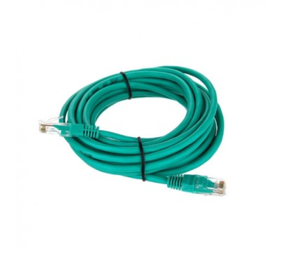 Патчкорд литой "Telecom" UTP кат.5е 5,0м зеленый