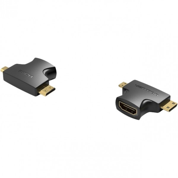 Адаптер-переходник Vention HDMI 19F/Mini HDMI+Micro HDMI Vention AGFB0