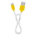 GCR Кабель 1.0m TypeC, белый, желтые коннекторы, быстрая зарядка, 28/24 AWG, GCR-53241 Greenconnect USB 2.0 Type-AM - USB 2.0 Type-C (m) 1 м