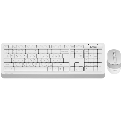 Комплект клавиатура + мышь A4Tech Fstyler F1010, USB, белый