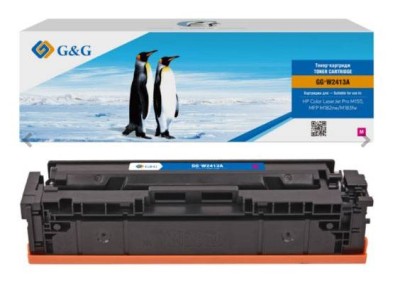 Картридж G&G, аналог HP W2413A/216A красный 0,85K с чипом