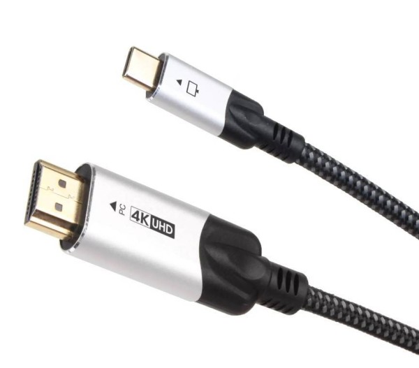Кабель-адаптер HDMI A(m) -->USB 3.1 Type-Cm 4K@60Hz, 1.8m , VCOM <CU423VA-1.8>