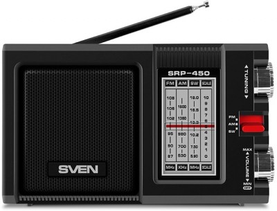 АС SVEN SRP-450, черный (3 Вт, FM/AM/SW) SVEN SRP-450