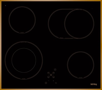 Встраиваемые электрические панели Korting HK 6205 RN