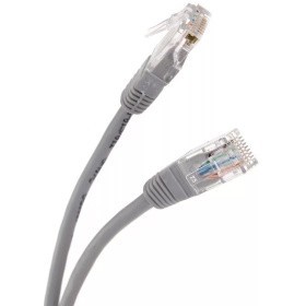 Патчкорд литой "Telecom" UTP кат.5е 1,5м серый