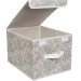 Короб для хранения Grey Flower 30х40x25