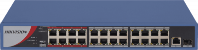 24 RJ45 100M PoE с грозозащитой 6кВ, 1-8 порты с высоким приоритетом Hikvision DS-3E0326P-E(B)