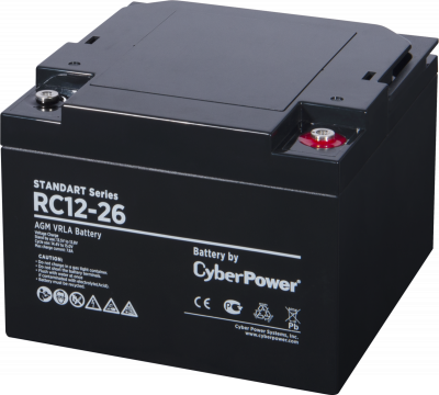 Аккумуляторная батарея SS CyberPower RC 12-26 / 12 В 26 Ач Батарея аккумуляторная для ИБП CyberPower Standart series RС 12-26