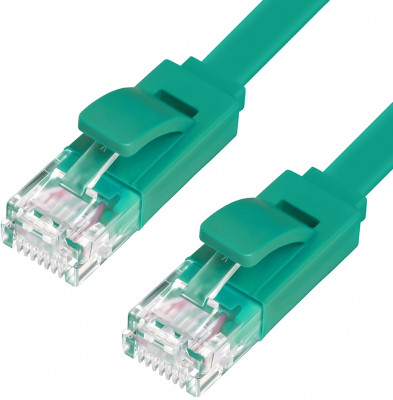 Патч-корд PROF плоский прямой Greenconnect GCR-LNC625-15.0m
