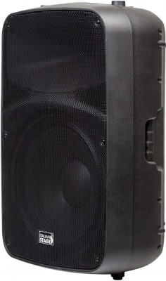 Активная акустическая система ITALIAN STAGE [SPX15AUB] 2-х полосная, НЧ динамик 15", ВЧ динамик 1", мощность пик./ном. 400/200 Вт, АЧХ 45-20000 Гц, макс. SPL 130 дБ, XLR/TRS микр. вход, XLR/TRS/2xRCA лин. вход, 1/4" TRS лин. выход, SD/USB MP3, Bluetooth