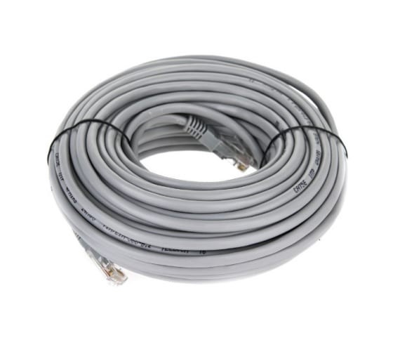 Патчкорд литой "Telecom" UTP кат.5е 20,0м серый