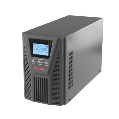 Онлайн ИБП ДКС серии Small Tower, 1000 ВА/900 Вт, 1/1, 2xSchuko, EPO, USB, RS-232, RJ45, 3x7Ач DKC SMALLT1A10S