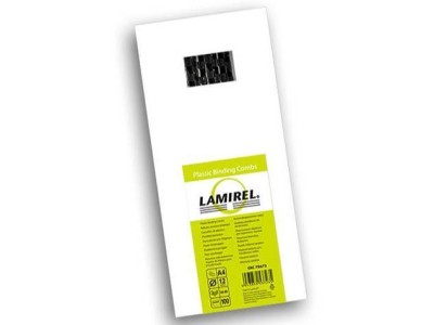 Пружины для переплета пластиковые Lamirel, 19 мм. Цвет: черный, 100 шт в упаковке.