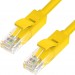 Greenconnect Патч-корд прямой 10.0m, UTP кат.5e, желтый, позолоченные контакты, 24 AWG, литой, ethernet high speed 1 Гбит/с, RJ45, T568B Greenconnect RJ45(m) - RJ45(m) Cat. 5e U/UTP PVC 10м жёлтый