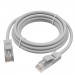 GCR Патч-корд прямой 11.0m UTP кат.5e, серый, позолоченные контакты, 24 AWG, литой, ethernet high speed 1 Гбит/с, RJ45, T568B, GCR-51514 Greenconnect RJ45(m) - RJ45(m) Cat. 5e UTP  1м серый
