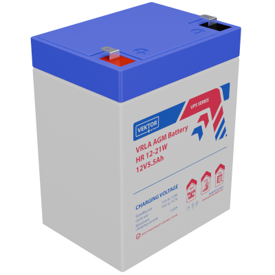 Батарея Vektor Battery HR 12-21W, напряжение 12В, емкость 5,5 Ач