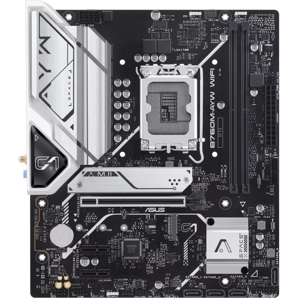 Материнская плата ASUS B760M-AYW WIFI-SI (90MB1FK0-M0UBY0)