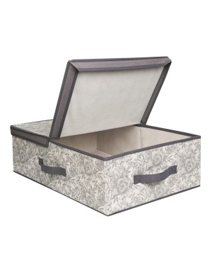 Короб для хранения Короб стеллажный Grey Flower 58х40х18